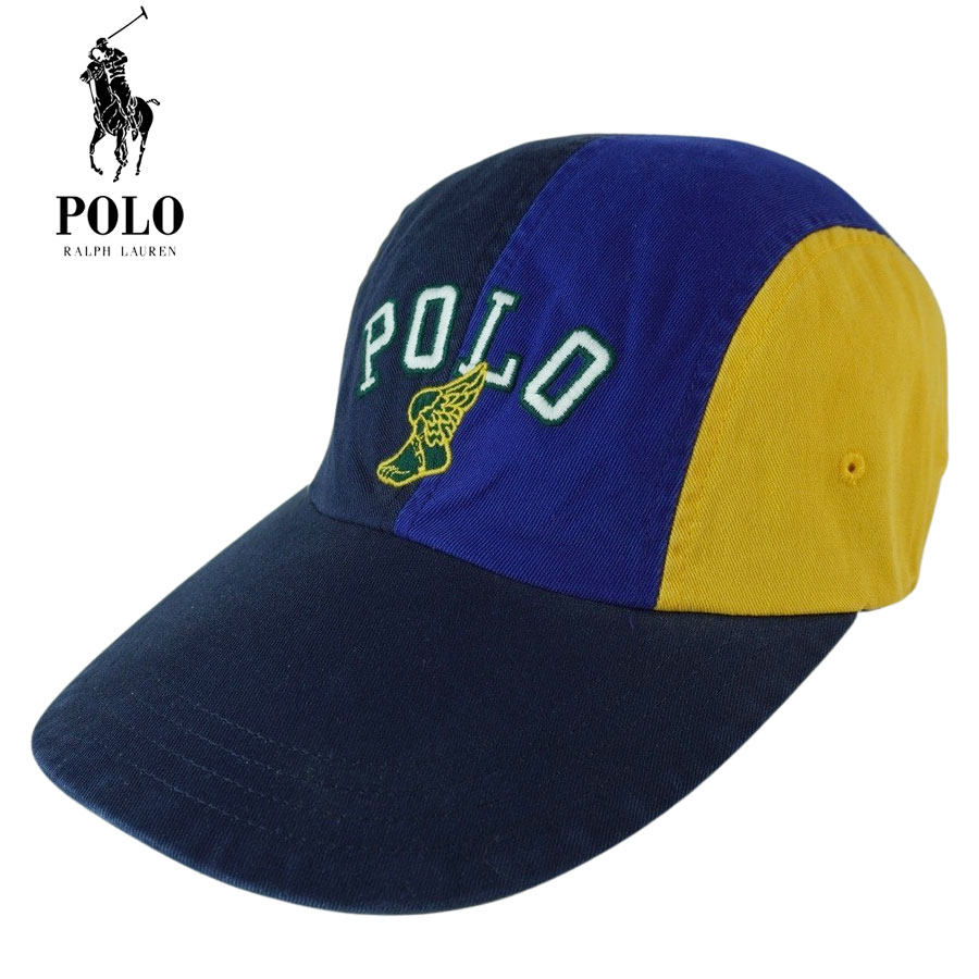 【クリックポスト対応可】男女兼用 キャップポロ ラルフローレンPOLO RALPH LAURENLONG BRIM CAPロングブリムキャップM