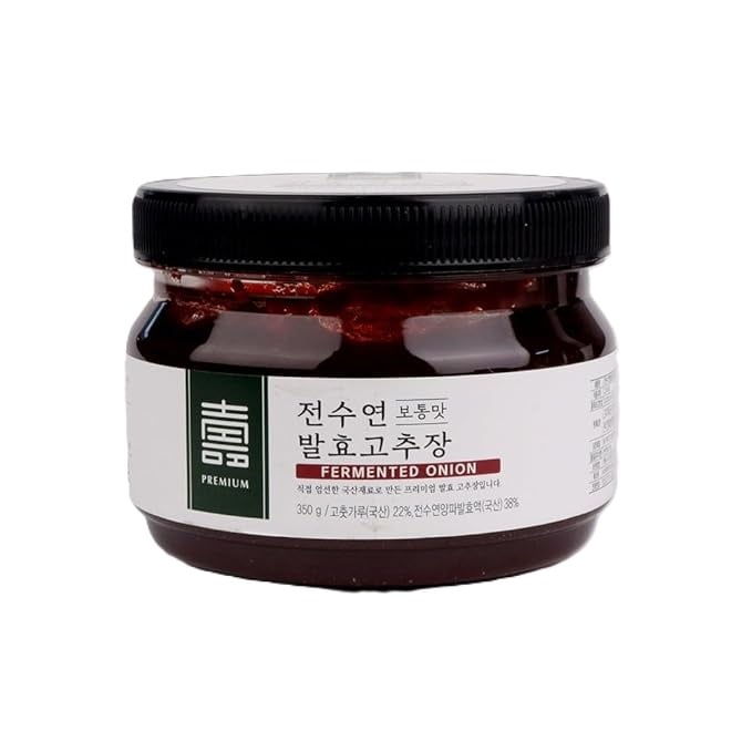 韓国伝統発酵辛口唐辛子味噌（コチュジャン）350g発酵玉ねぎベース使用