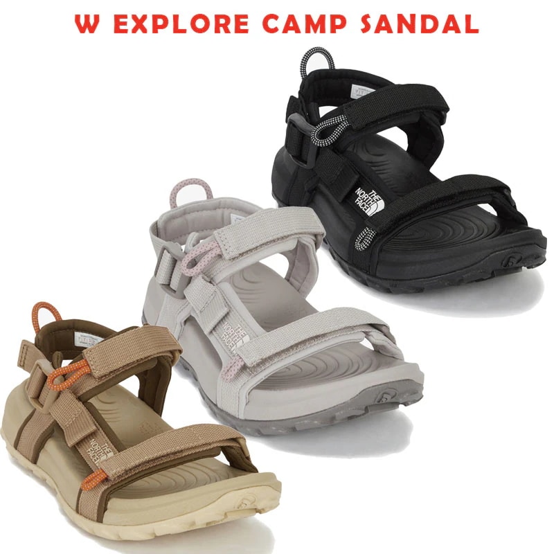 韓国正規品保証 関税負担なし NS82R12A W EXPLORE CAMP SANDALデイリー 基本 着装 男子 女子 人気 韓国 ファッション 男女共用 アウトドア