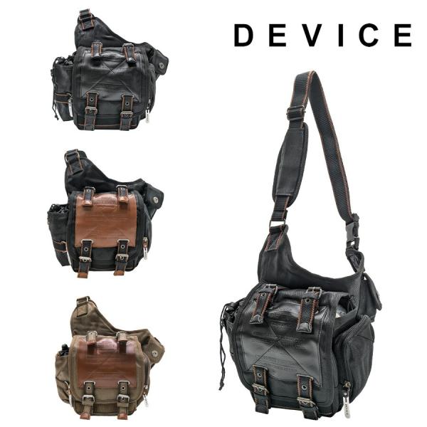 【DEVICE】 ahb17068 Work ボディショルダーバッグ かばん バッグ ワンショルダー 斜め掛け ミリタ かっこいい メンズ プレゼント ギフト ブラック
