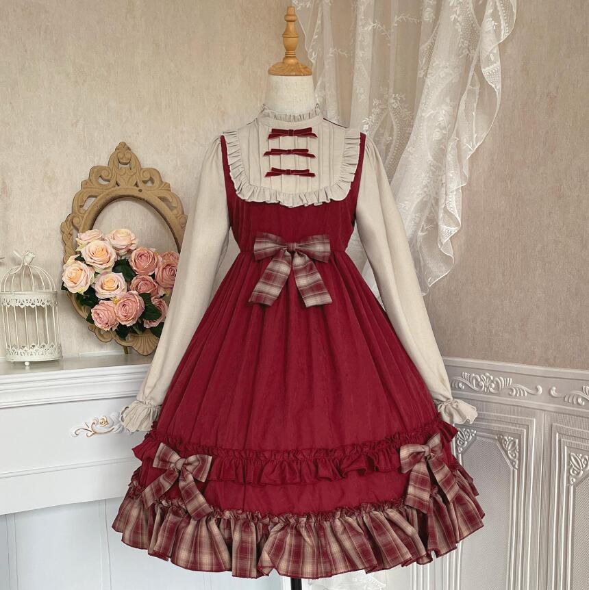 106【新作登場 最安値】 ロリータ 赤ずきんのドレス長袖ワンピース　 ゴスロリ コスプレ メイド服 コスチューム 文化祭 学園祭 衣装 仮装 ハロウィン おすすめ 可愛い ドレス　日常