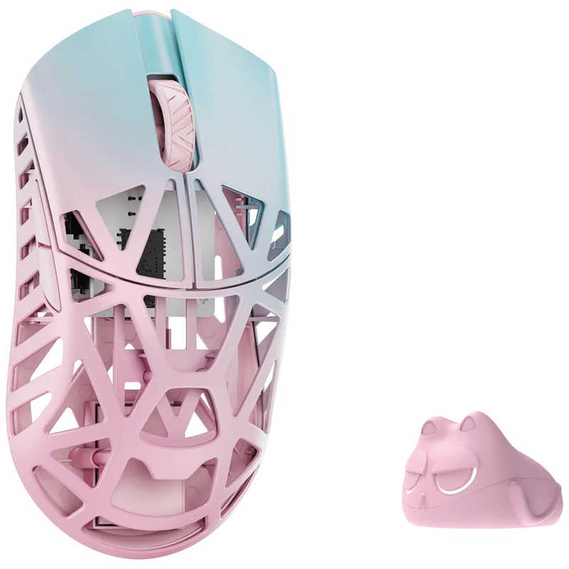 KIBU　ゲーミングマウス Beast X Pro ［光学式 / 有線/無線(ワイヤレス) / 5ボタン / USB］ Blue＆Pink(Side slits)　WL-BXPRO-BP-O
