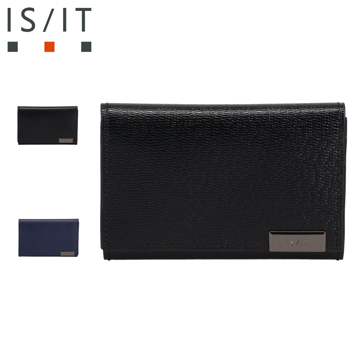 名刺入れ カードケース ID 定期入れ メンズ 本革 パーカー ブラック ネイビー 黒 990601