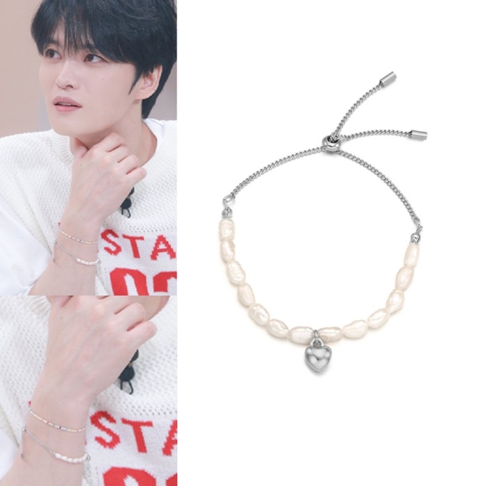 【ジェジュン着用】lollin heart pearl bracelet