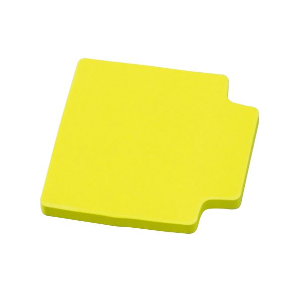 (まとめ) ライオン事務器ふせん［リペタ］ 貼ってはがせるインデックスメモ 70×70mm ネオンイエロー RL-20 1冊 (×50セット)