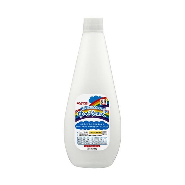 (まとめ) ぺんてる ゆびえのぐ 650g しろWHGT29 1本 (×5セット)