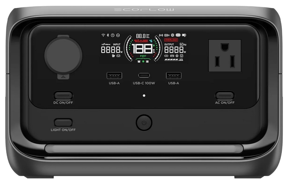 エコフロー EFRIVER3PLUS-JP-CBOX ポータブル電源 286Wh AC出力コンセント3口 USB-C出力搭載 EFRIVER3PLUSJPCBOX