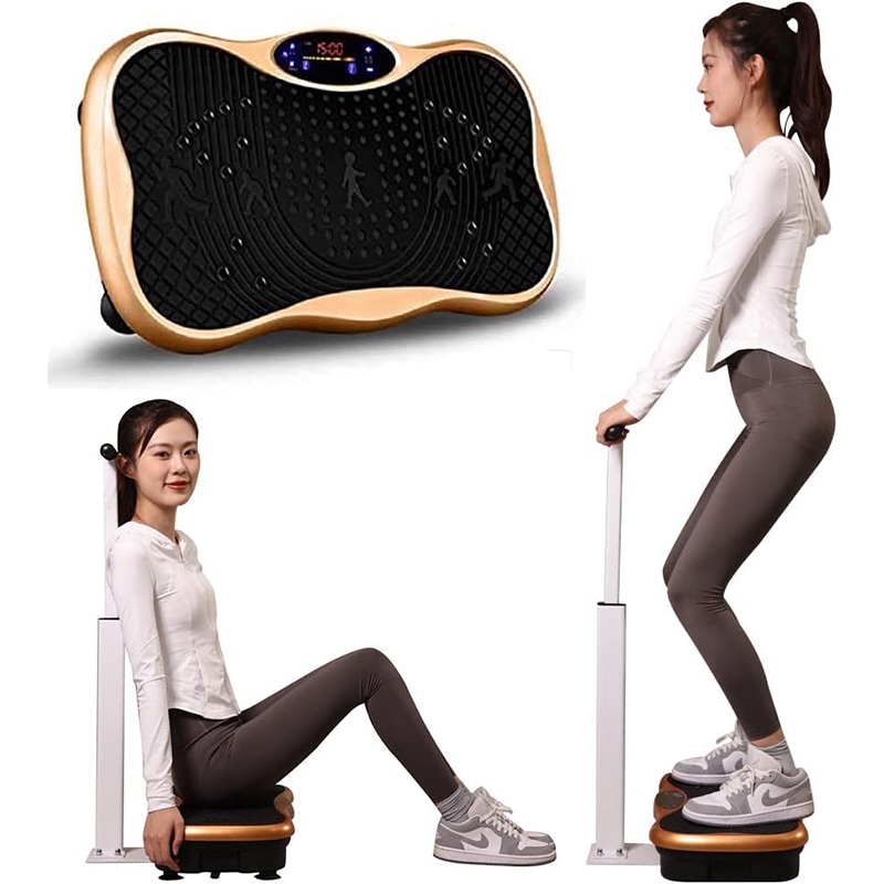 ２年保証 ブルブル振動マシン 3D振動 5種類のプログラムモード 手すり付き 静音マシン 体幹強化 産後フィットネスマシン