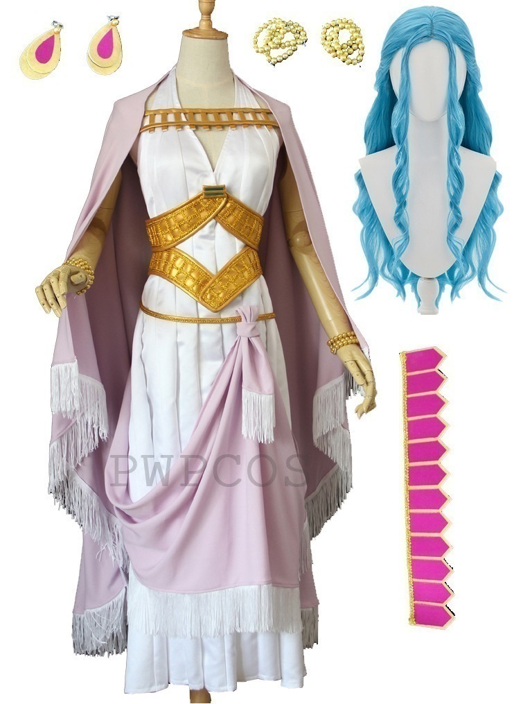 【2枚購入で100円OFF】最安値挑戦 コスチューム パーティ イベント アニメ クリスマス 変装 コスプレ衣装 ウィッグ追加可能 衣装+手飾り+髪飾り コスプレ ビビ ネフェルタリ