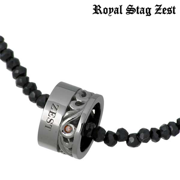 ロイヤルスタッグゼスト Royal Stag シルバー ネックレス レッドダイヤモンド スピネル アラベスク