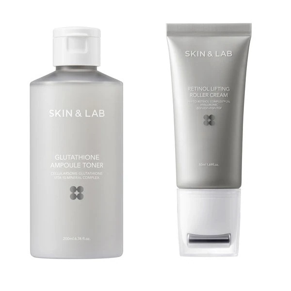 【トナー+クリームセット】 グルタチオントナー 200ml + レチノールリフティングローラークリーム 50ml / スキンアンドラボ / セット / レチノール