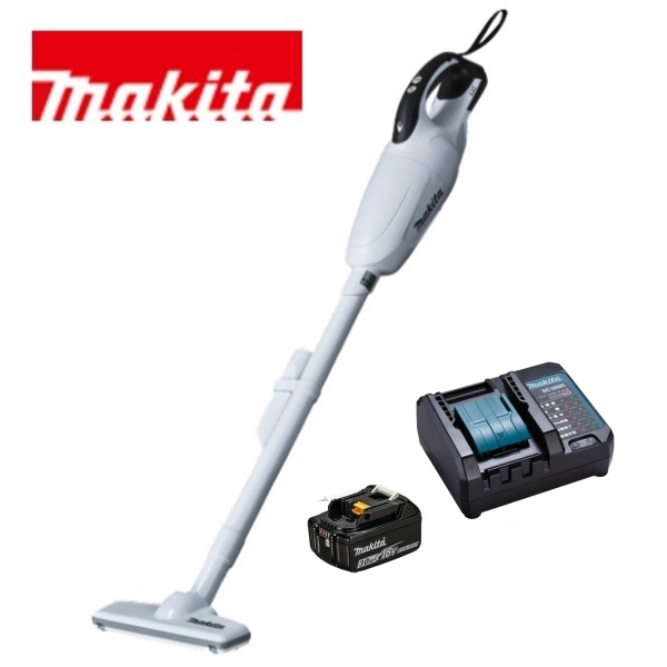 当店だけ！バッテリー充電器も1年保証! マキタ 18V コードレス 掃除機 カプセル式 CL181FDZW + バッテリー BL1830B + コンパクト充電器DC18WC 充電式 クリーナー