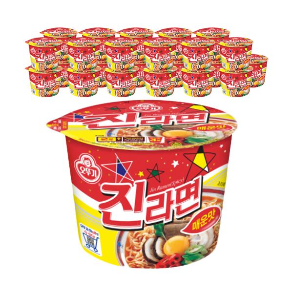 真ラーメン 辛口容器 110g 진라면 매운맛 용기 110g