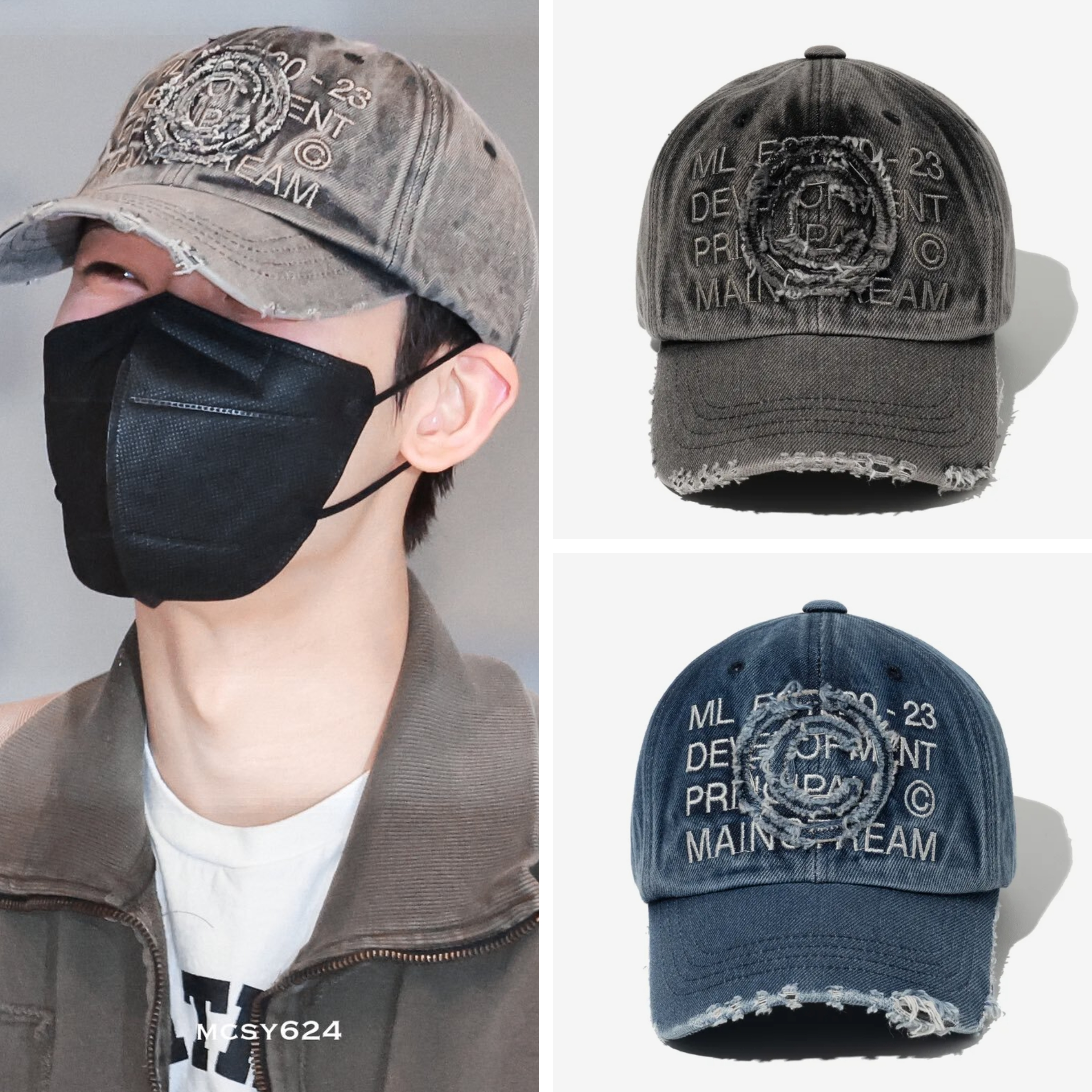 ENHYPEN ソヌ 着用 Core denim ball cap 2色 7,476円