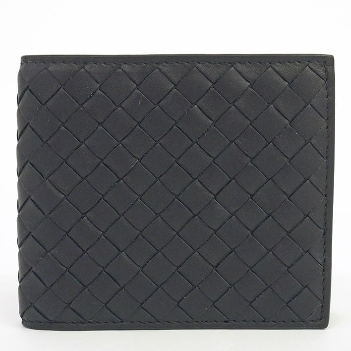 【美品】ボッテガ ヴェネタ ピッコロ　コインパース付き 二つ折りウォレット イントレチャート メンズ 【二つ折り財布（小銭入れあり）】