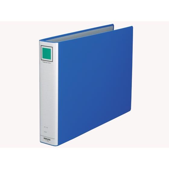 チューブファイル(エコ)片開き A3ヨコ とじ厚50mm 青 4冊 コクヨ ﾌ-E653B