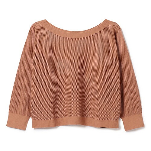 7分袖メッシュニットTシャツ ヨガ ウィメンズ 256303-1540-55-013
