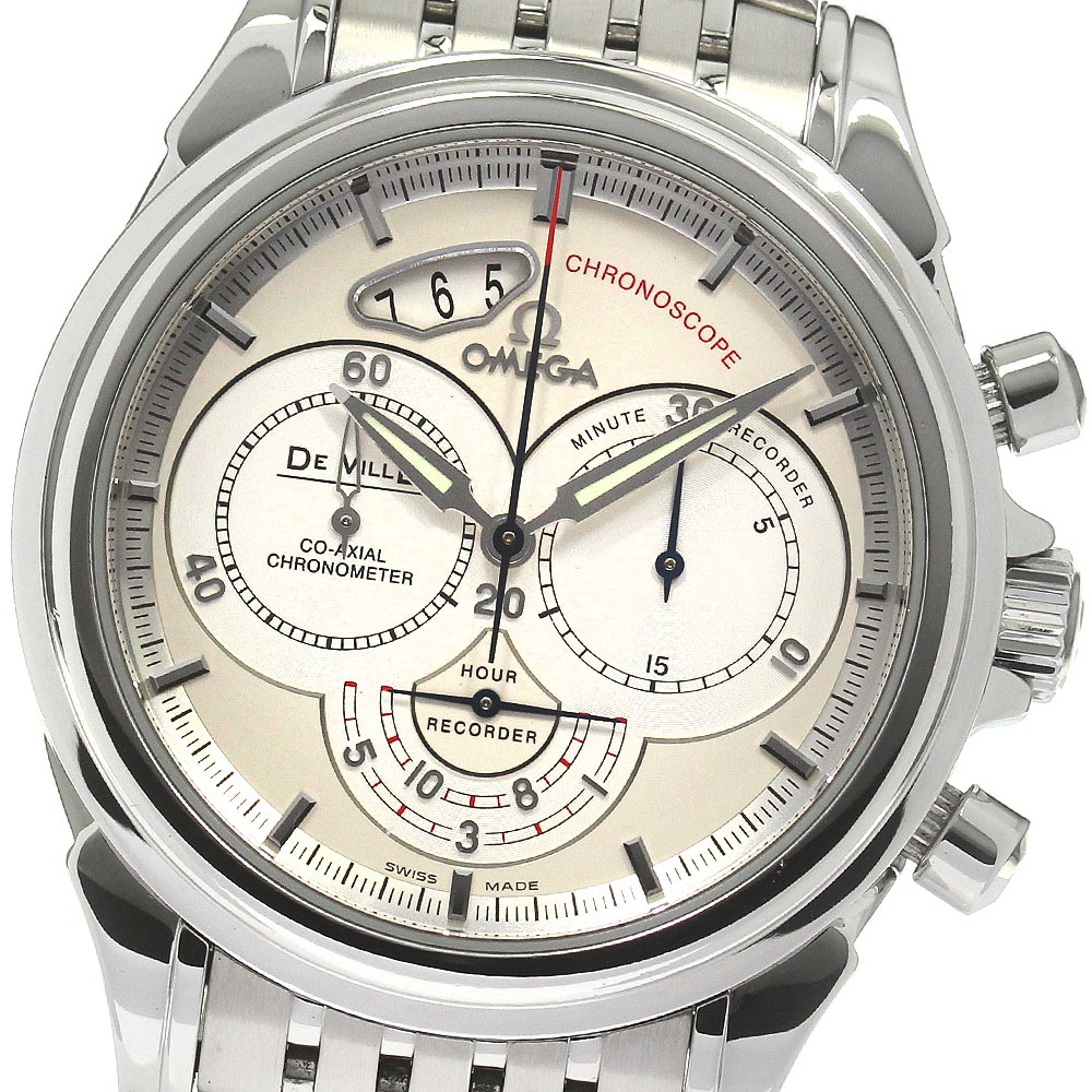 オメガ OMEGA 4550.30 デビル クロノスコープ コーアクシャル 自動巻き メンズ 良品 保証書付き_826340【中古】