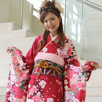 レンタル最大20日間 振袖 レンタル 成人式 セット 20点フルセット 赤 成人式から結婚式やフォーマルまで