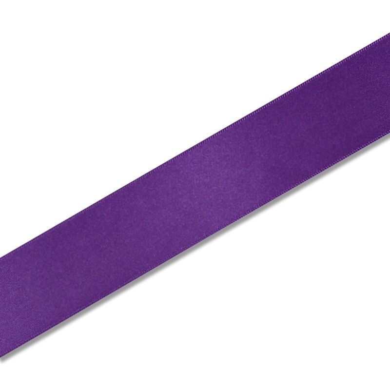 （まとめ買い）シモジマ HEIKO シングルサテンリボン 36mm幅x20m巻 濃紫 ラッピング用品 001420324 [x3セット]