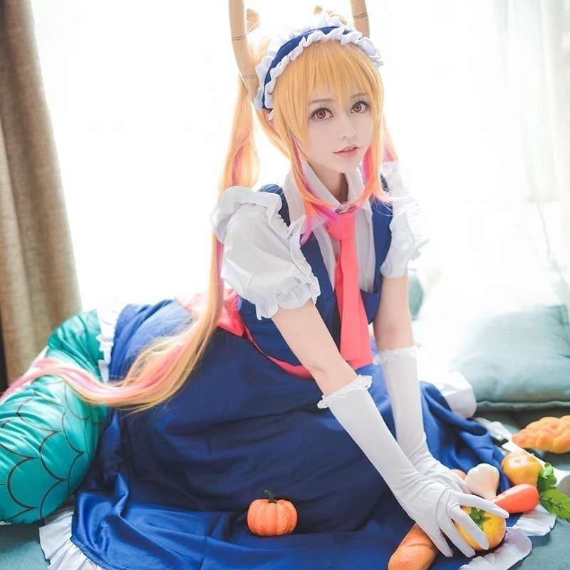 小林さんちのメイドラゴン　トール　小林トール　コスプレ　ワンピース　衣＋尻尾セット