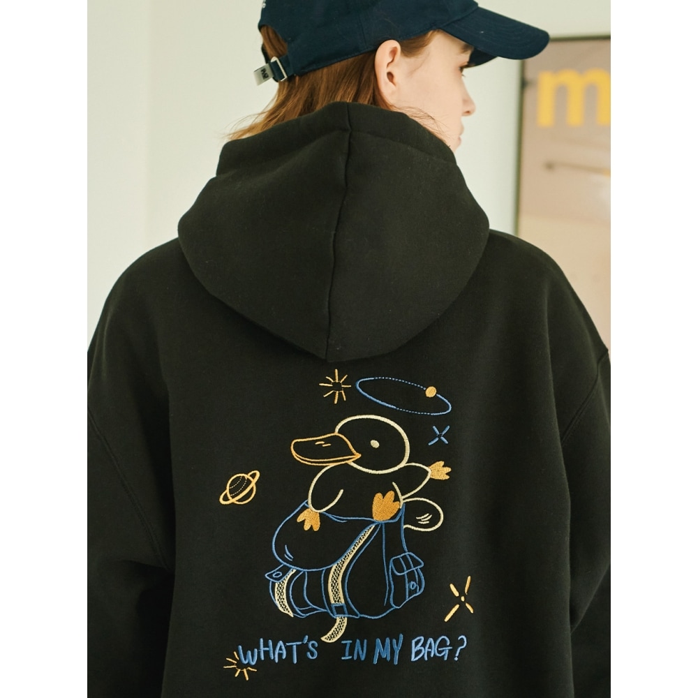 CPGNマイバック刺繍フードブラック