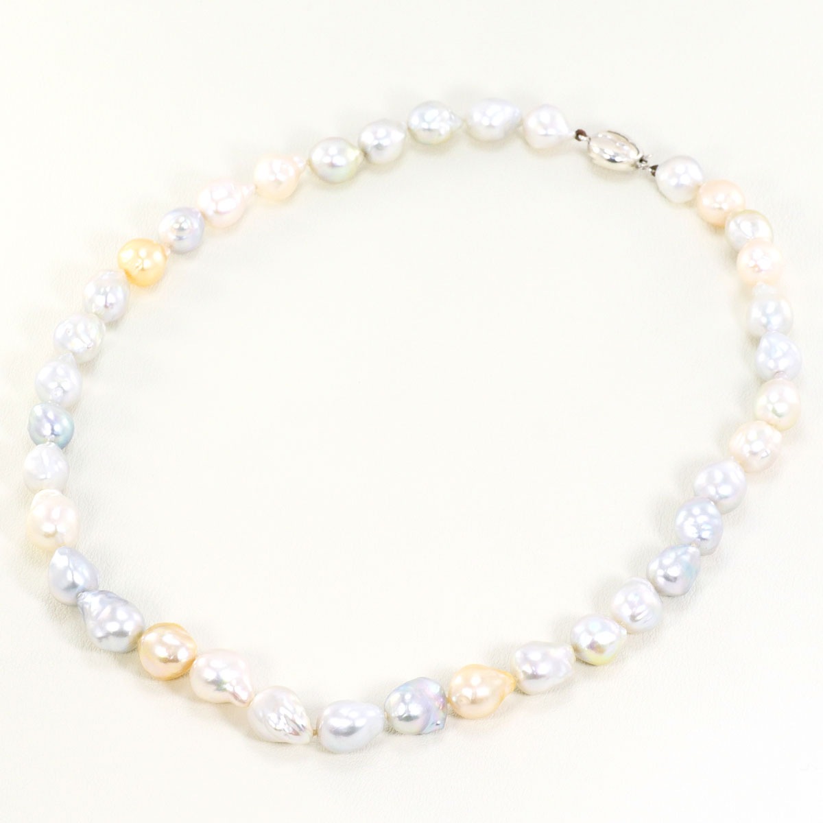 シルバー ネックレス パール（真珠） 総重量約42.0g 約43cm 中古