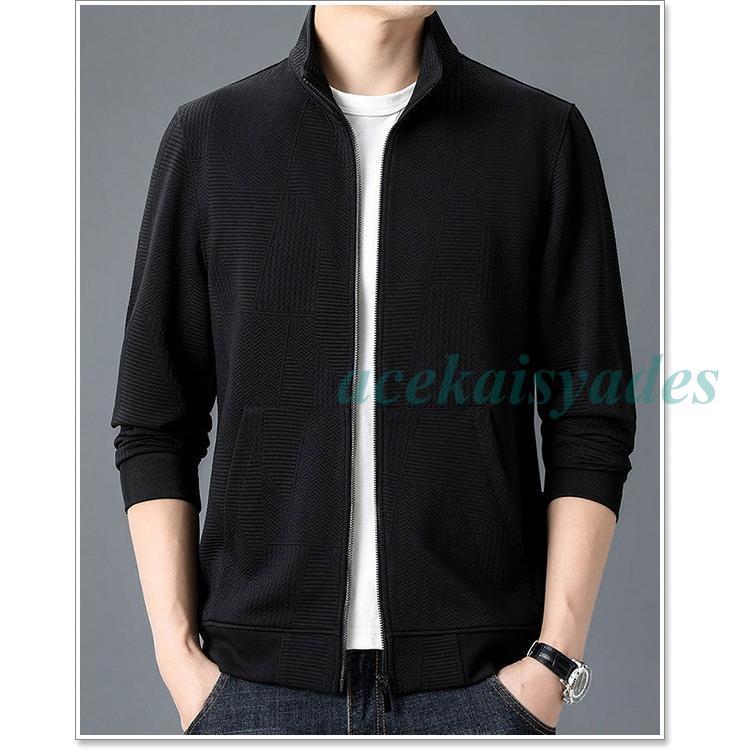 カーディガン メンズ ジップカーディガン綿 コットン ジップアップ 大きいサイズ 40代 50代