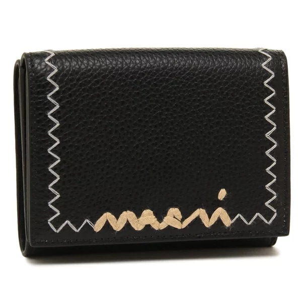 三つ折り財布 ブラック レディース PFMO0105U1 P6533 00N99
