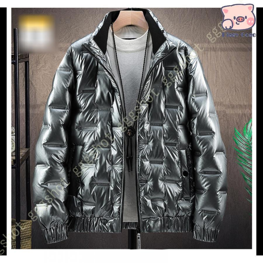 冬の特恵ダウンジャケット メンズ ダウンコート 中綿 ライトダウンジャケット 軽量 防寒 防風 ファッション 立ち襟 トップス 防寒対策 光沢感 アウター 厚手 お洒落