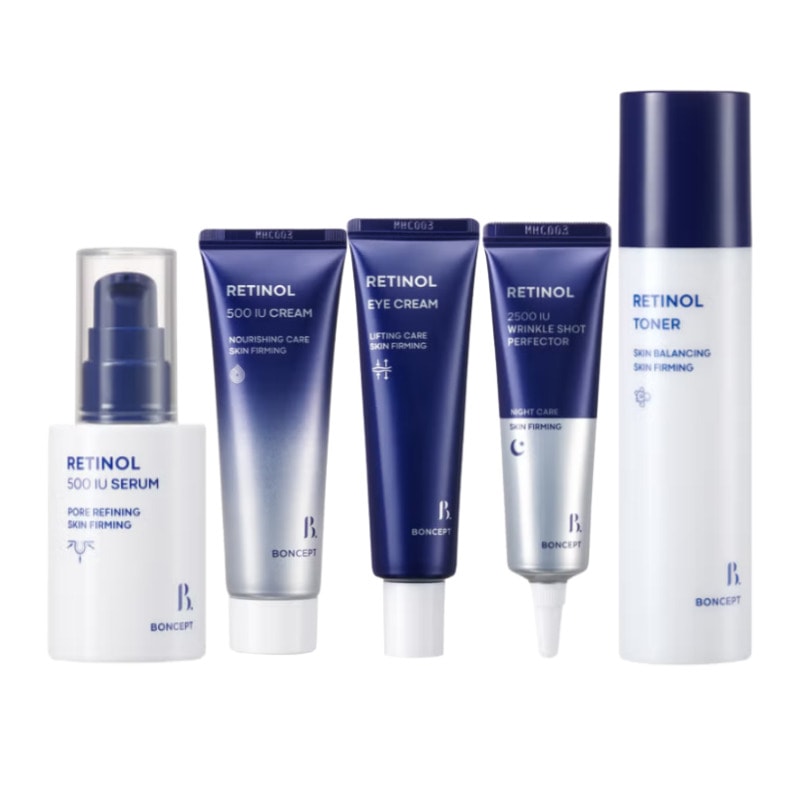 [セット] レチノール5種セット 500IU リフティングトナー セラム クリーム 2500IU リンクルショットパーフェクター（集中ケアクリーム）リフティングアイクリーム