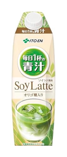 他サイト： 【即納】伊藤園 ごくごく飲める 毎日1杯の青汁 まろやか豆乳ミックス キャップ付き 紙パック 1L ×6本の商品画像