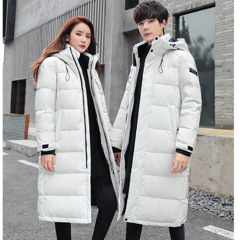 ダウンコート メンズ 無地 ロング丈 ライトダウン ジャケット 厚手 防風 防寒 フード付き ブルゾン アウター カジュアル 防寒コート ダウンジャケット 男女兼用 カップル カジュアル 旅行 通学