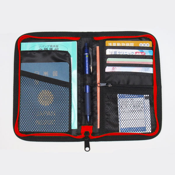 （まとめ買い）コレクト マルチケース布製 多機能収納ケース レッド CP-30U-RE [x3]