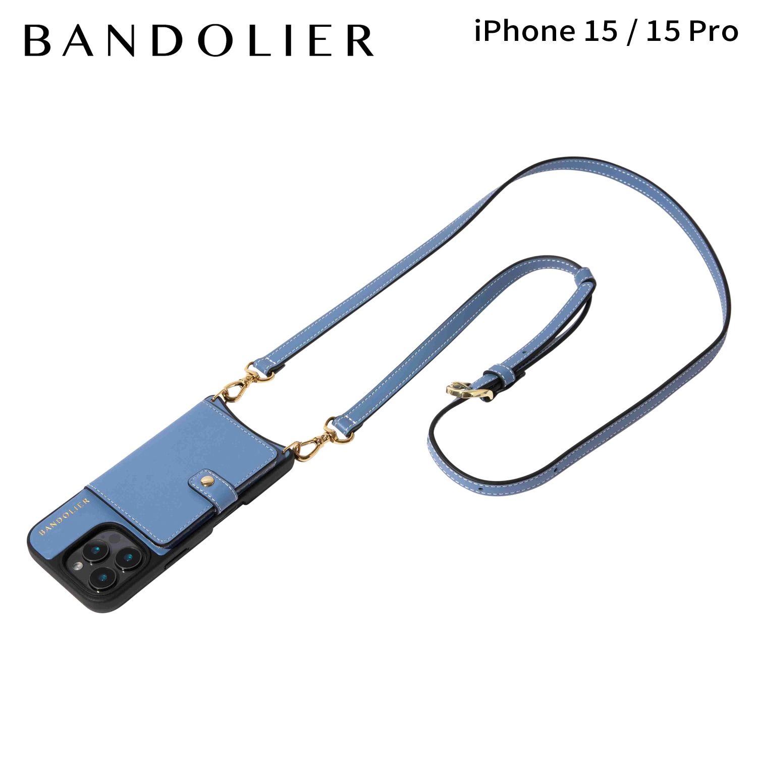 スマホショルダー スマホケース iphone15 15pro アイフォン ケイ マグセーフ メンズ レディース ブルー 18CAS