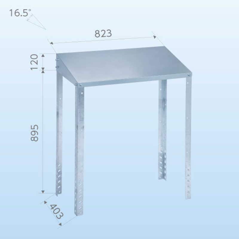 日晴金属　クーラーキャッチャー 防雪屋根向け　C-RZJ2
