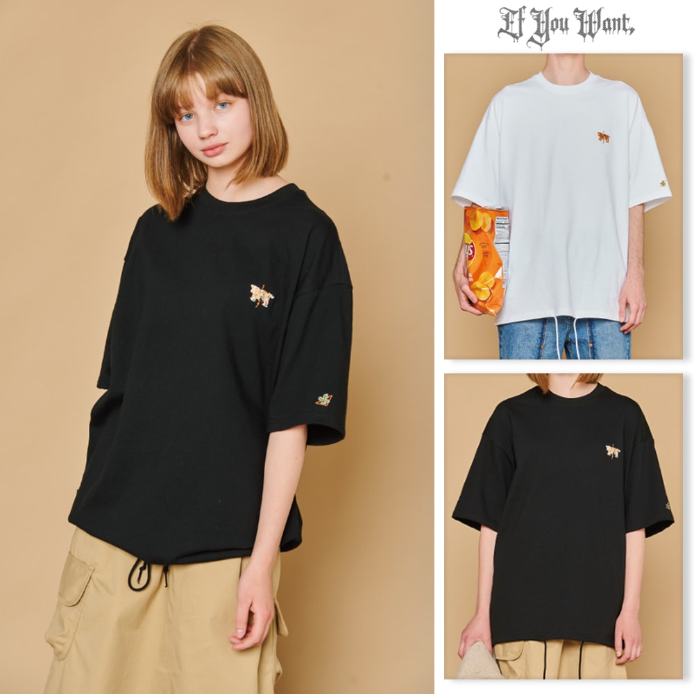 【IFYOUWANT】String Cow logo T-shirt