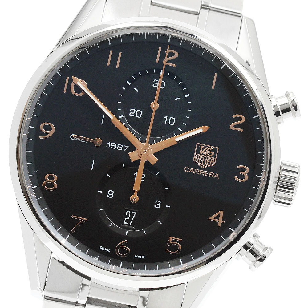タグホイヤー TAG HEUER CAR2014-0 カレラ キャリバー1887 クロノグラフ デイト 自動巻き メンズ _945532【中古】
