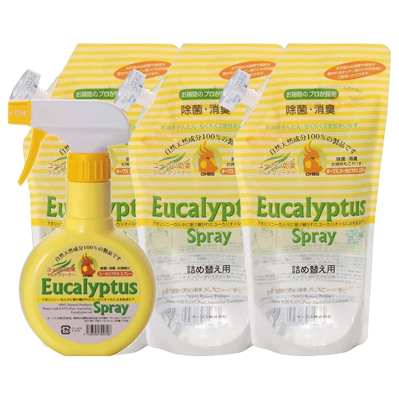 OrBS オーブス ユーカリプタススプレー 本体 330ml+詰替 600ml 3個セット 5,105円