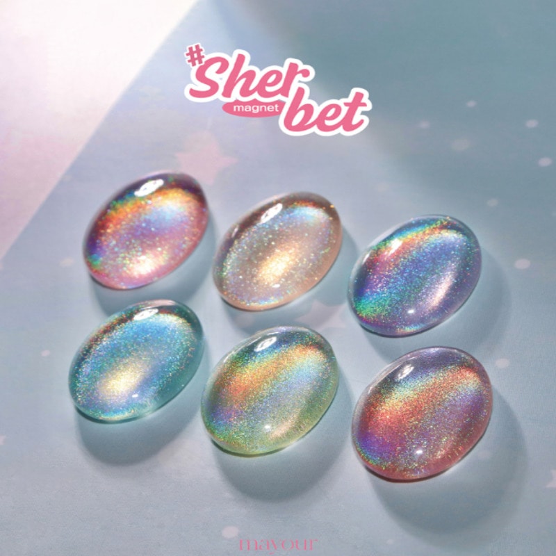 mayour / Sherbet Magnetic gel 6 Set / nail