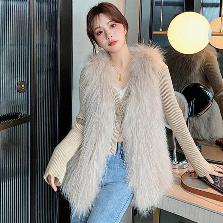 品質いいな新品 秋冬 レディース ファーコート 毛皮コート レディースコート フェイクファー アウター ファーベスト　暖かい 通勤　レディースアウター