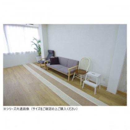 アラン 廊下敷きマット(抗菌防臭 吸水速乾) 日本製 65×540cm ベージュ