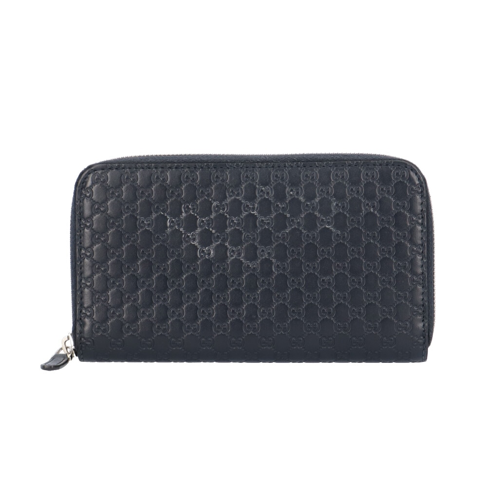 グッチ コンパクトウォレット マイクログッチシマ 長財布 レザー 544473 GUCCI 中古