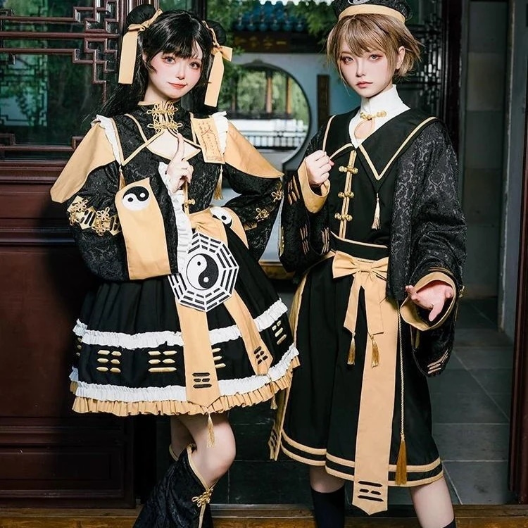 ハロウィン 子供 ロリータ キョンシー服 Jkセット 新作!カップル セクシーかわいいコスプレハロウィン衣装 女性ワンピースショートスカート 女ロリータゾンビ服制服 2024