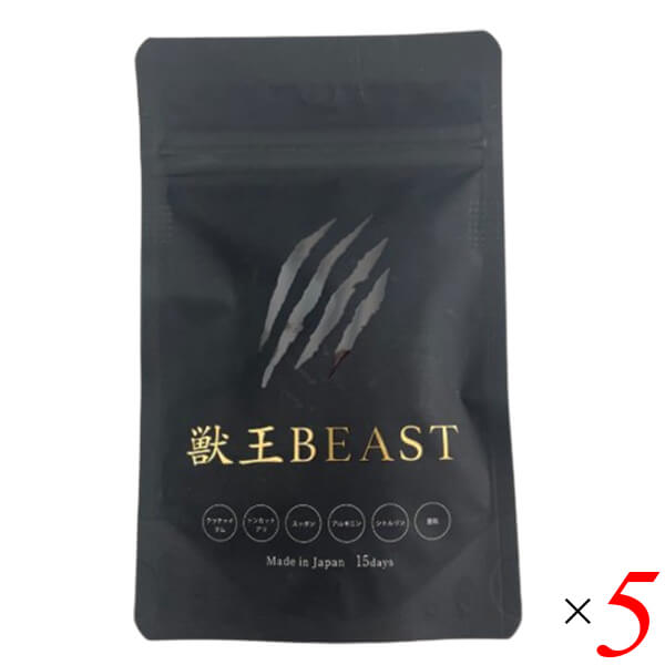 獣王BEAST 45粒 15日分 5個セット 亜鉛 サプリ サプリメント カプセル 栄養機能食品