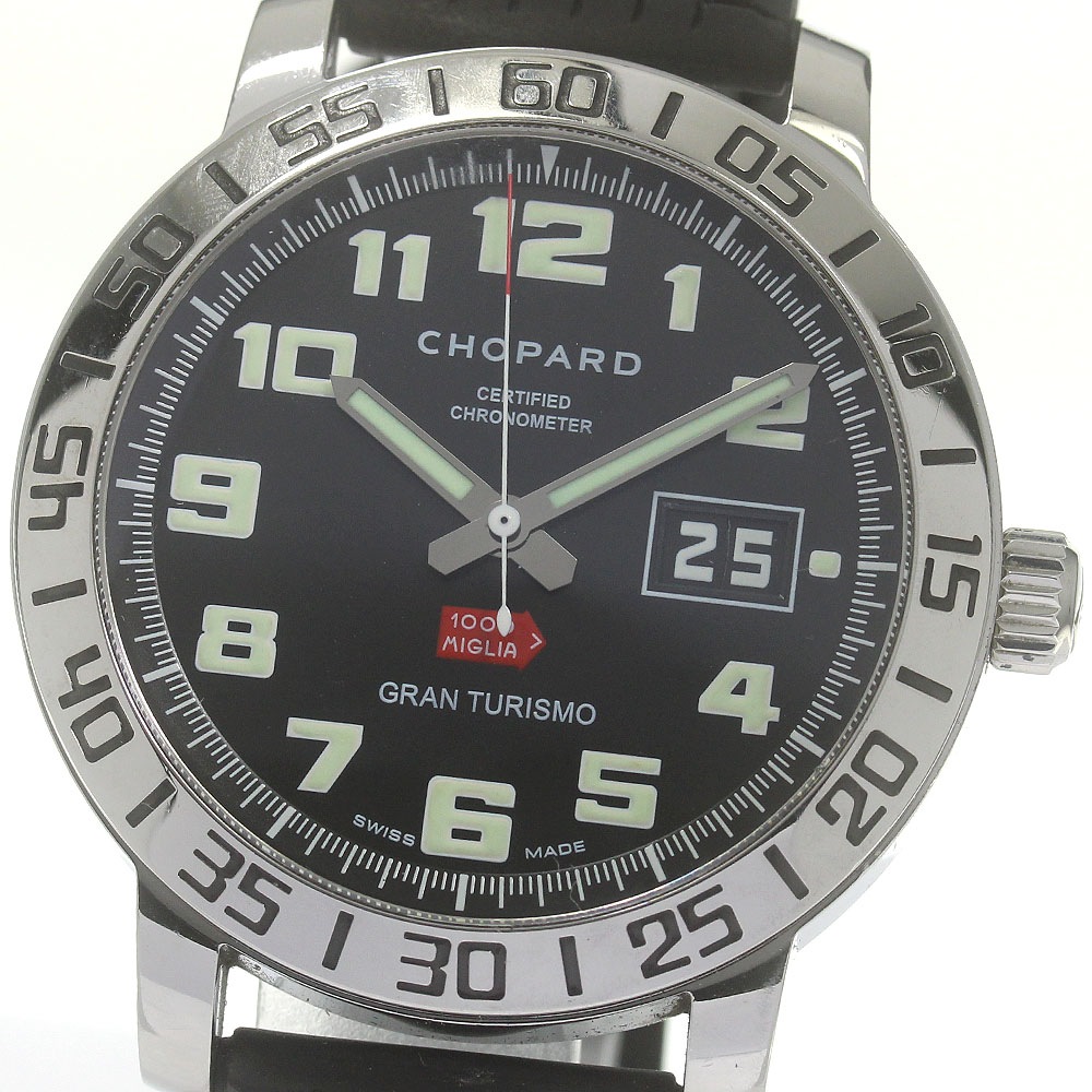 ショパール Chopard 8955 ミッレミリア グラントゥーリズモ 自動巻き メンズ 保証書付き_849224【中古】