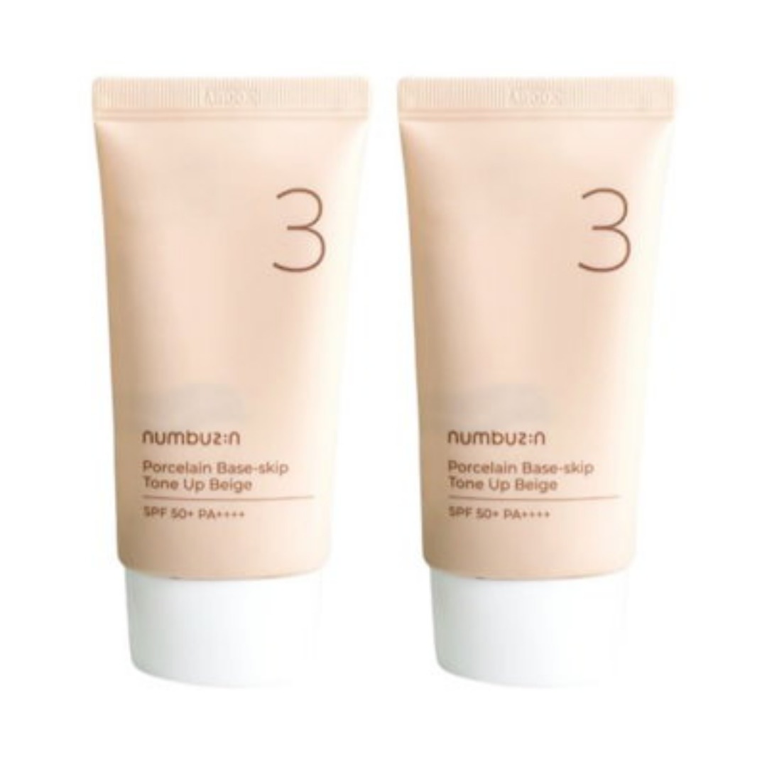 [ダブル企画] 3番 ノーファンデ陶器肌トーンアップクリーム 35mL+35mL