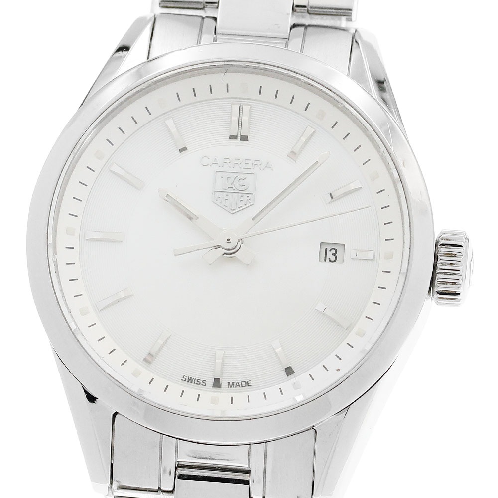 訳あり タグホイヤー TAG HEUER WV1415 カレラ デイト クォーツ レディース _922750【中古】