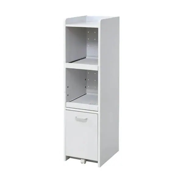 JKプラン すきま 隙間収納 キッチン 幅32.5 奥行42.5 高さ124 FKC-0531-WH ホワイト