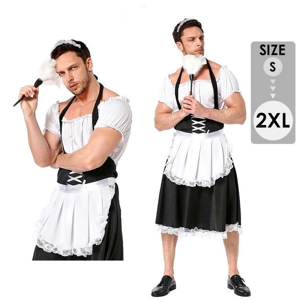 ハロウィン衣装 仮装 メンズ用メイド服 メンズ 男性 フルセットゴシック風 メイド服 ニューハーフ 仮装 お化けの日 おもしろい パーティー 忘年会 新年会 学園祭 文化祭 be234c0c0t2
